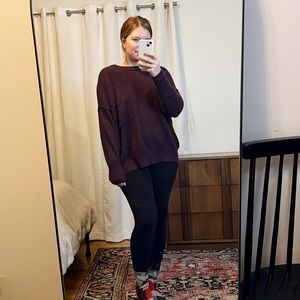 Cozy Oversized Soft Crewneck Sweater